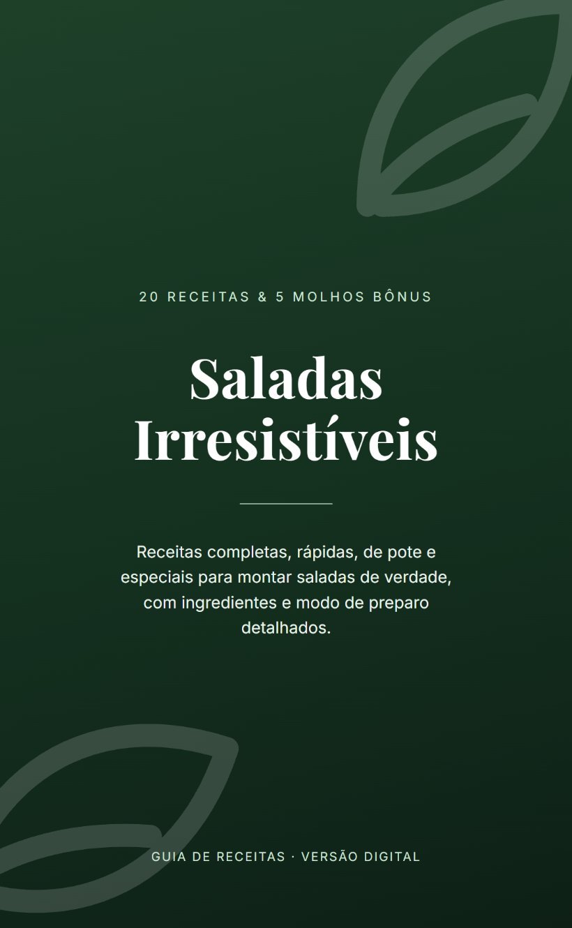 Capa do ebook Saladas Irresistíveis